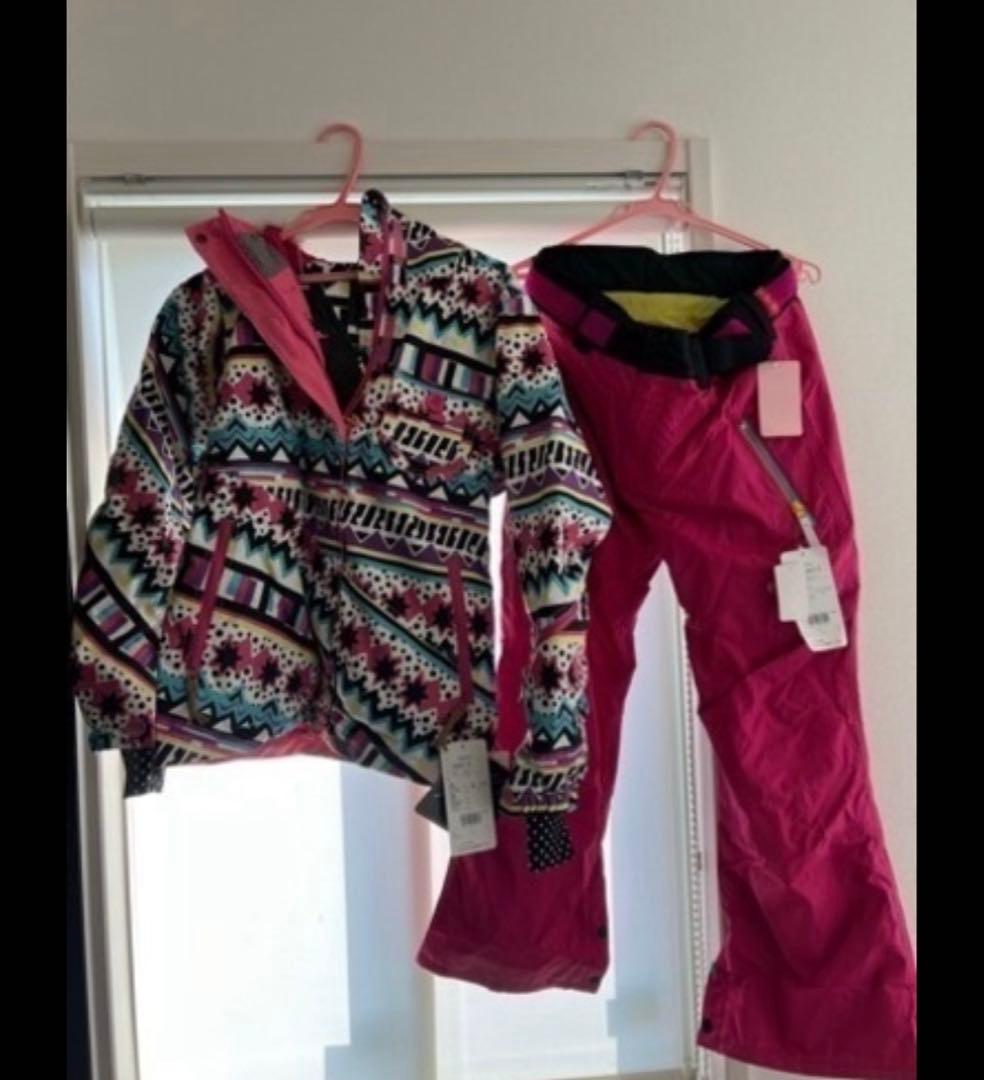 新品未使用 上下セット 女性 子ども用 スノボ ウエア ウェア スキー