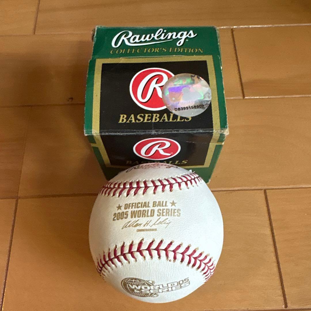 MLBワールドシリーズ2005年記念球　シカゴホワイトソックス　箱付き　井口資仁