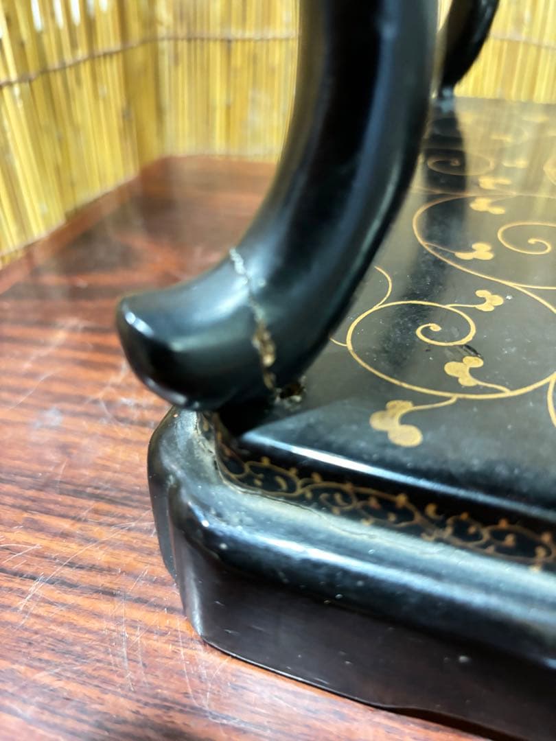 超貴重 江戸時代 伊達家から最上家に渡った 家紋の座卓