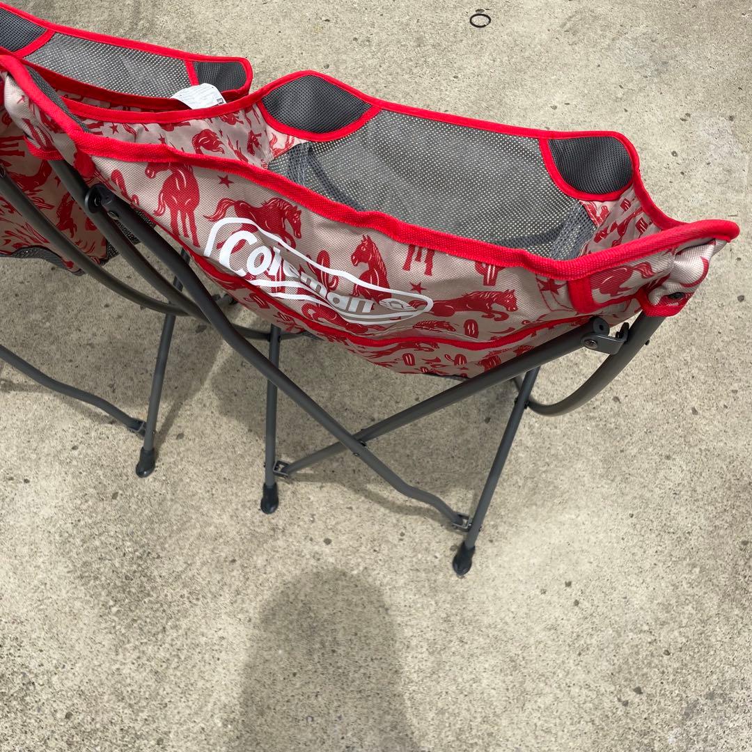 希少　美品　Coleman ヒーリングチェア　テキサスレッド　真鍋太郎　２脚