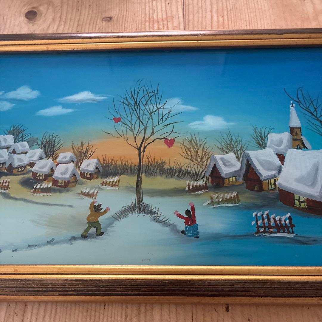 ナイーヴ派ガラス絵アーティスト　　ブラニミール・ビイェリッチ 生命の樹