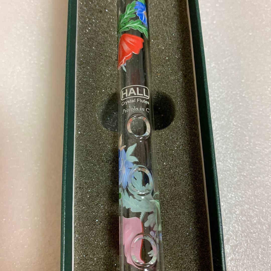 HALL クリスタルフルートC菅　Poppy 花柄デザイン
