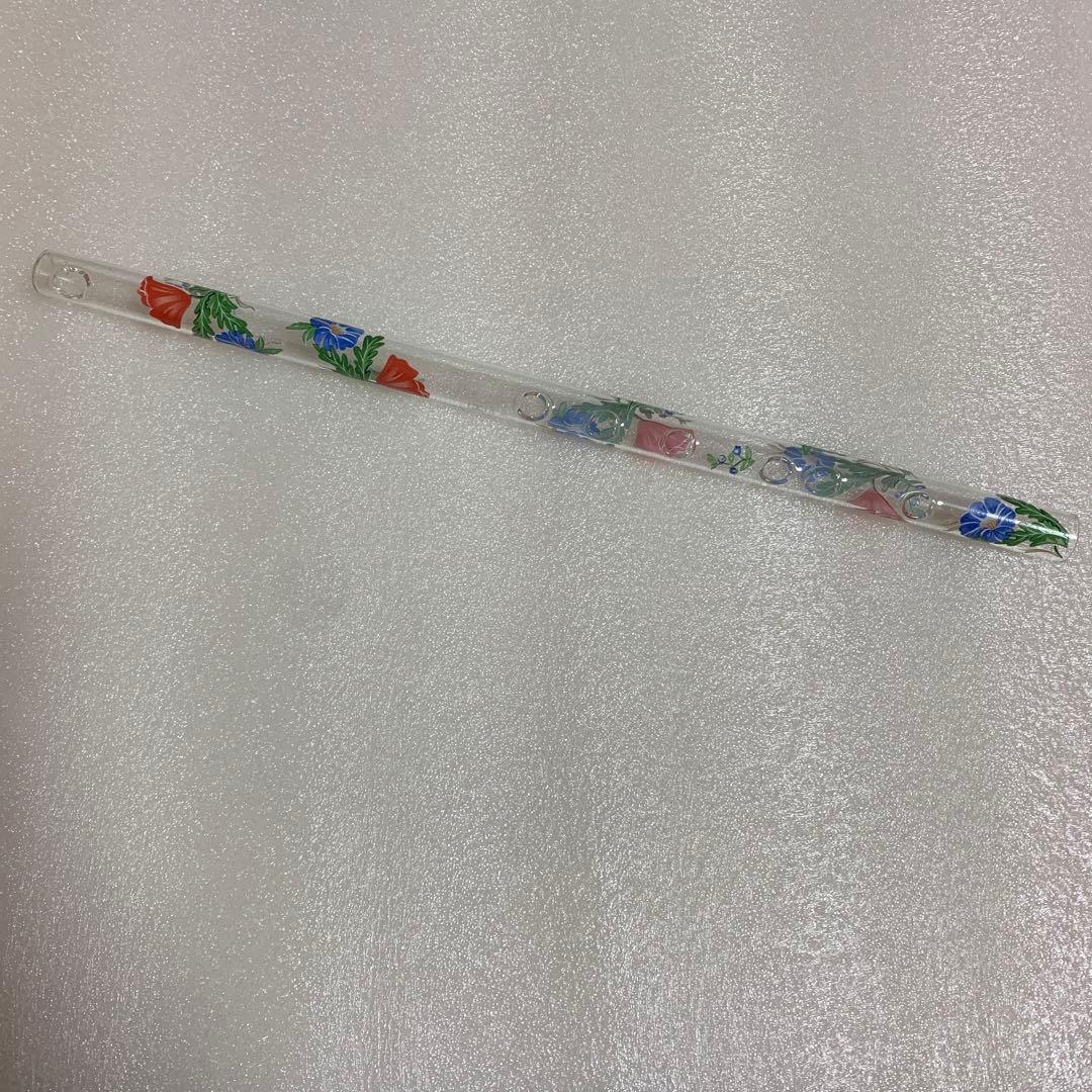 HALL クリスタルフルートC菅　Poppy 花柄デザイン