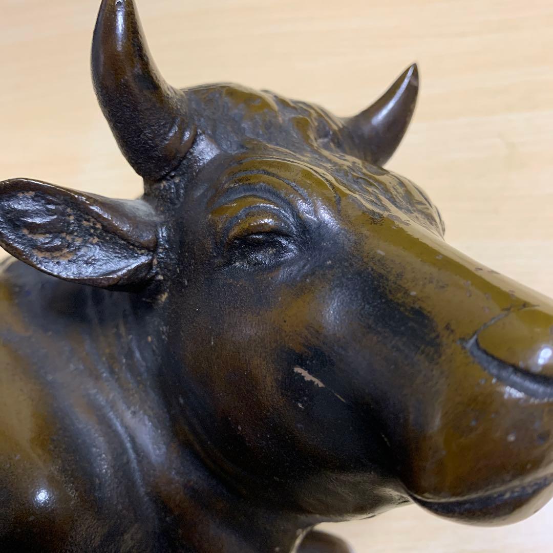 牛　　ブロンズ像　　和牛　　置物　　5キロ　　縁起物