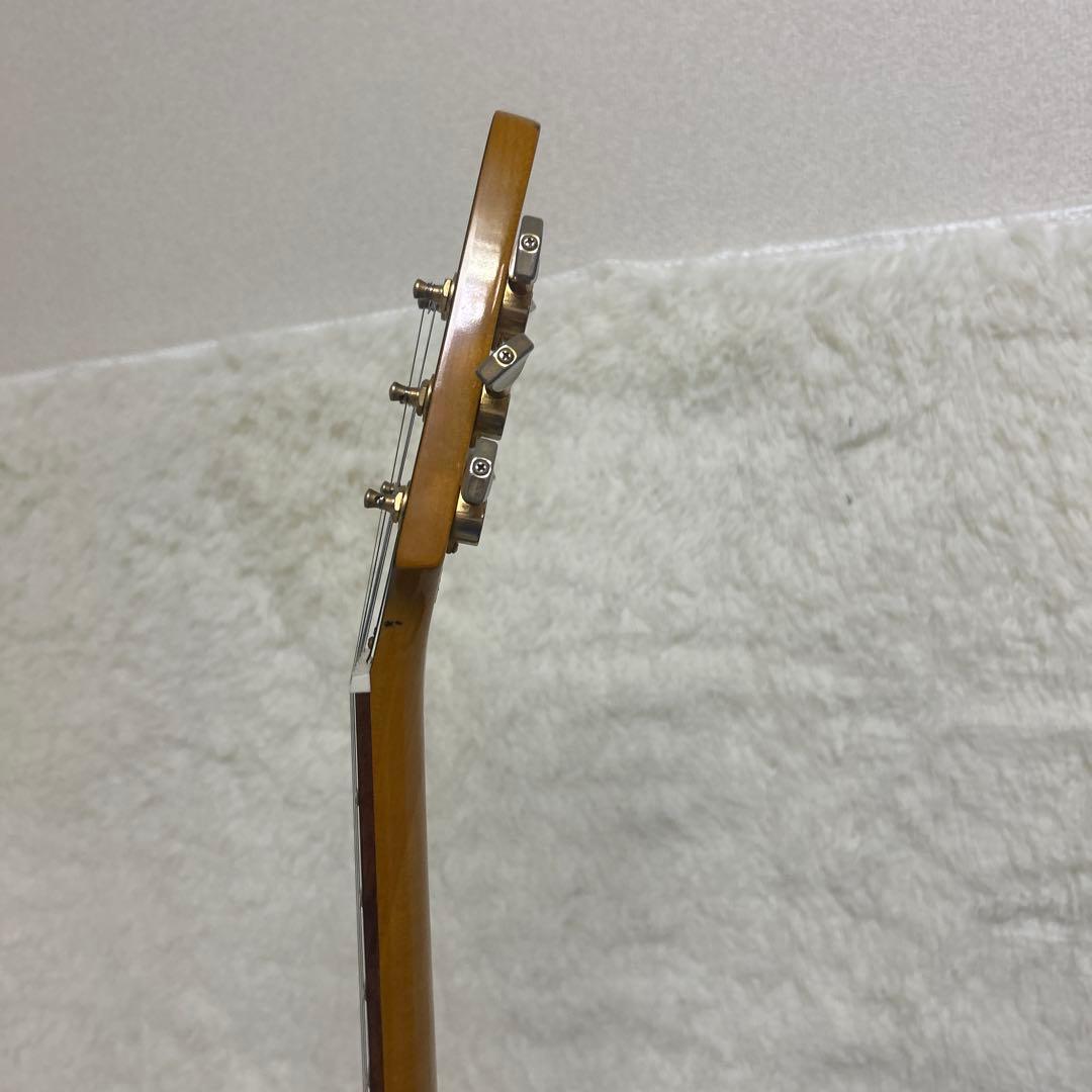 【メンテナンス済】バークレイ　フライングV エレキギター　イエロー