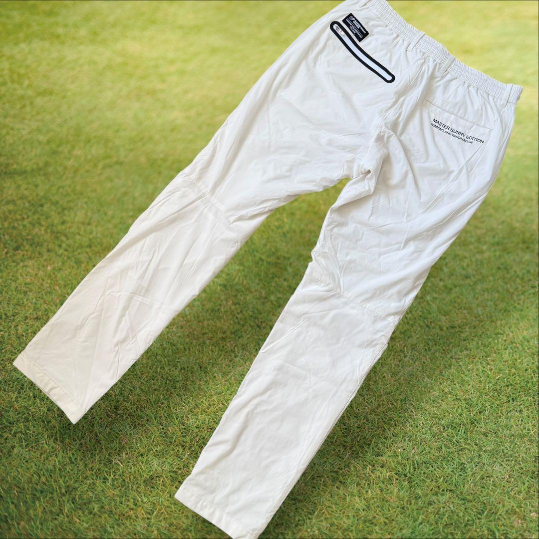 マスターバニー　パンツ　裏地付き　白　M〜L相当　ホワイト　ストレッチ素材　4