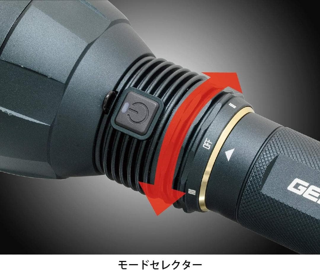 新品 GENTOS ハイパワー LEDフラッシュライト UT-618R