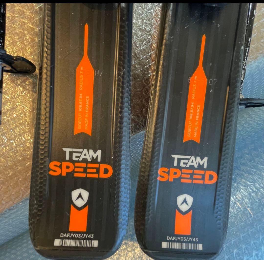 男の子　ジュニア　110cm head 21-21.5cm スキー　ストック付