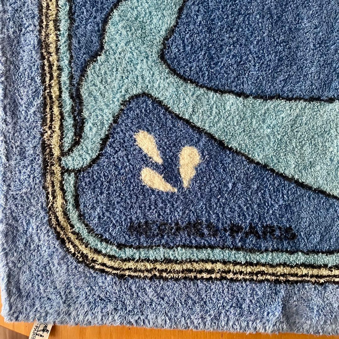 ⭐️超レア良品❗️HERMES エルメス/ビーチタオルクジラ柄/62×92❗️＆オマケ