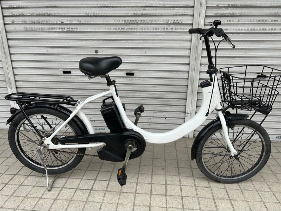 パナソニック電動自転車 20インチ 大容量バッテリー16Ah 鍵2個付き