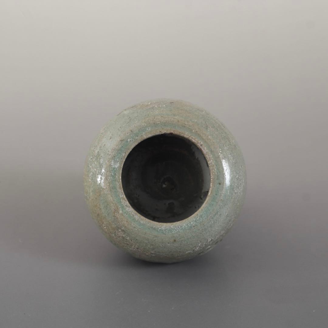 高麗青磁 白黒象嵌 水盂 小壺 書道具 朝鮮美術 古美術 古道具 アンティーク