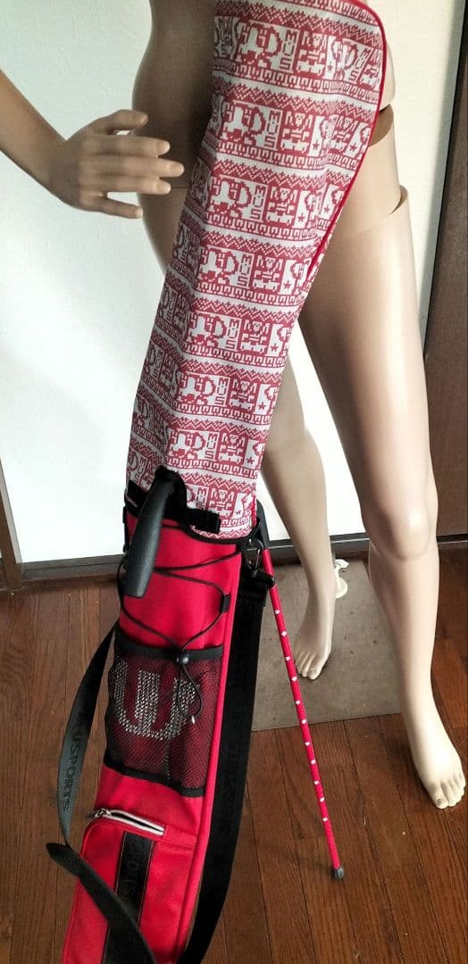 未使用ネームタグ頭カバー付きMUスポーツゴルフバッグ・キャディバッグ