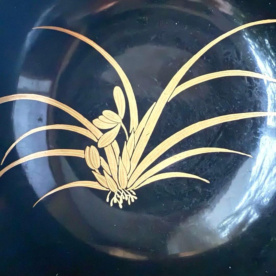 2199様感謝‼️かろやかJAPAN時代蒔絵 豪華四君子富士山形吸物椀5客