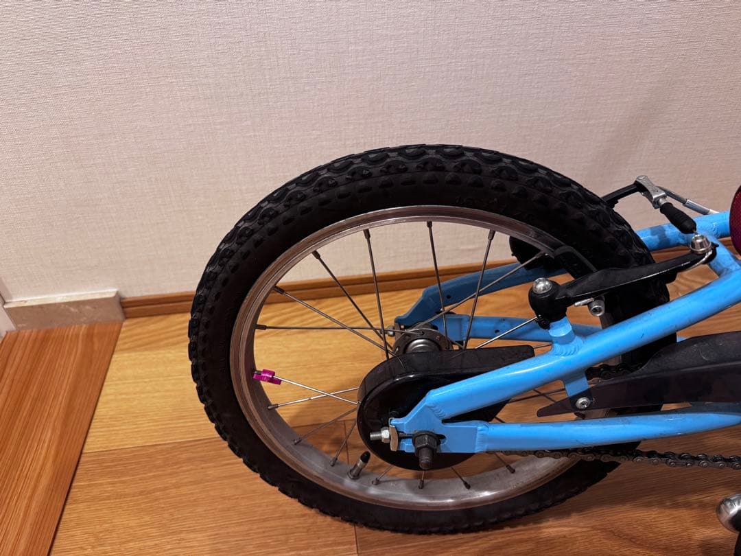 子供用自転車 16インチ ルイガノ水色 バスケット付東京都中央区手渡し 美品