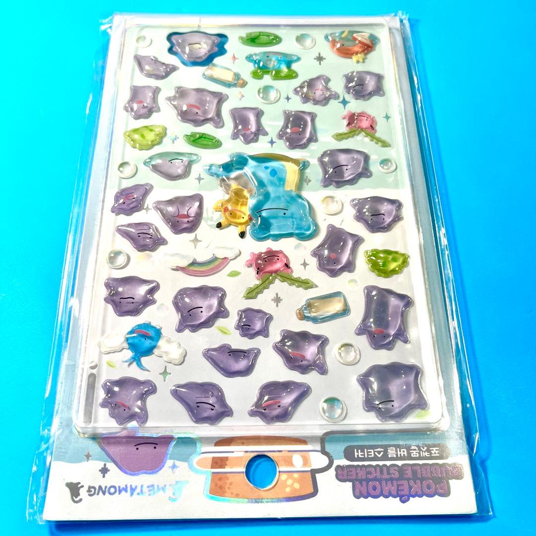 ポケモン 韓国 公式 ぷくぷく ボンボンドロップ シール ステッカー メタモン