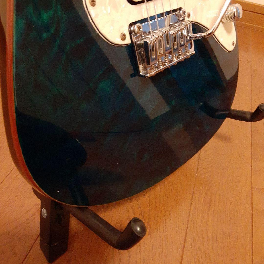 メイビスエレキギター ブラック/ブルー 6弦