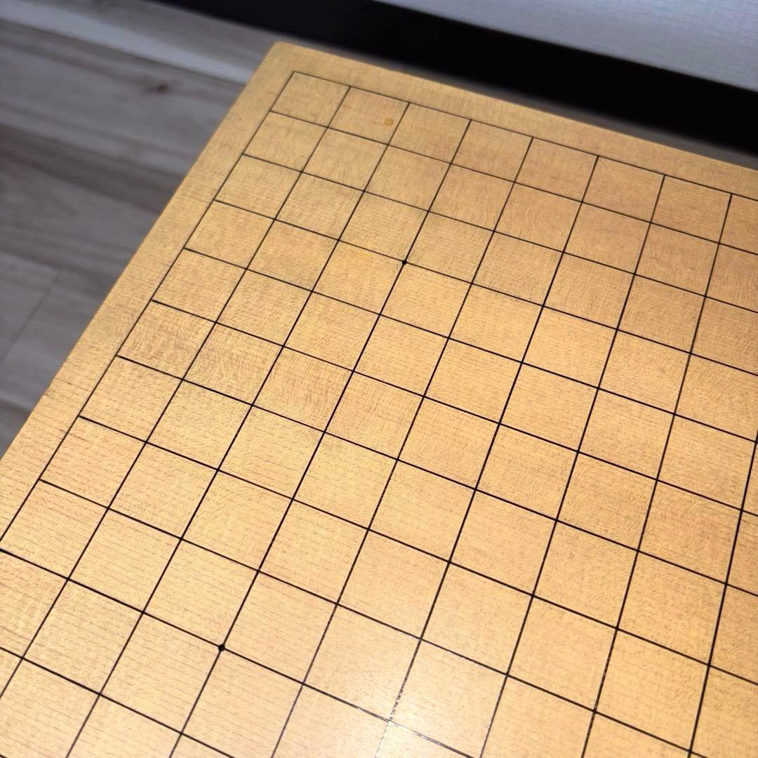 高級 囲碁盤 ケース付き 脚付き へそ有り 碁石セット