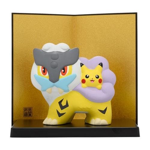 ❤新品・未開封❤ 2021 ポケモン 陶飾り ピカチュウ と ライコウ