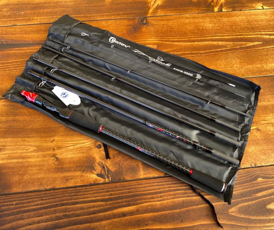 カーボンロッド　ライトショアジギング 10ft パックロッド　ベイトロッド　新品