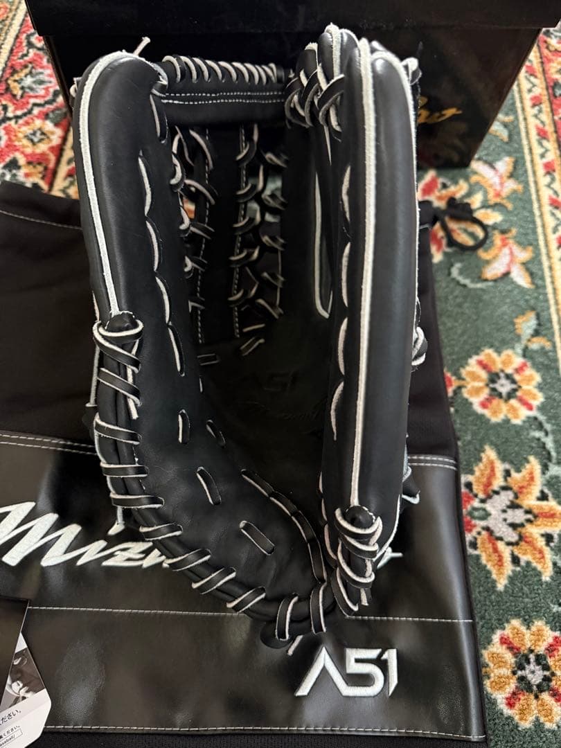 ミズノプロ【公式用】A51 外野手用サイズ18N ブラック