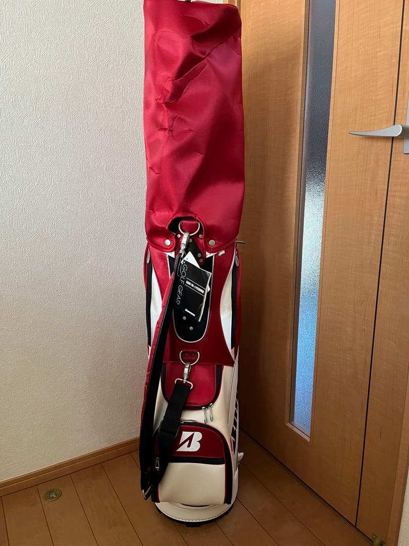 ブリヂストン　BRIDGESTONE キャディバッグ 未使用　赤　タグ付き