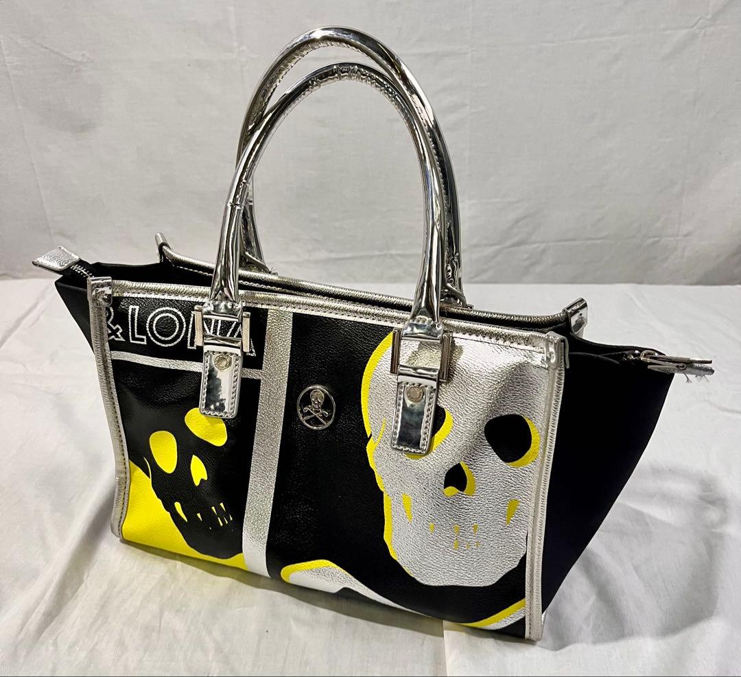 ① MARK&LONA マークアンドロナ ハンドバッグ スカルデザイン