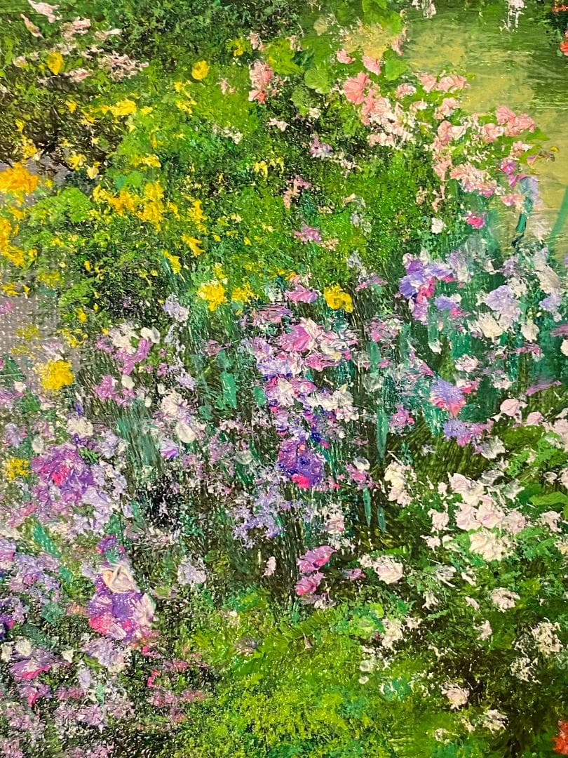 「真作」生田明「プロバンス」風景画　油彩画　額装　サイン有り　F4号