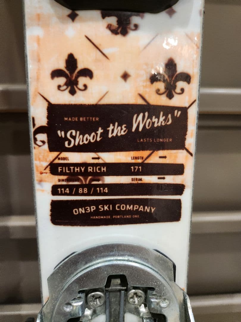 ON3P Filthy Rich スキー 171cm