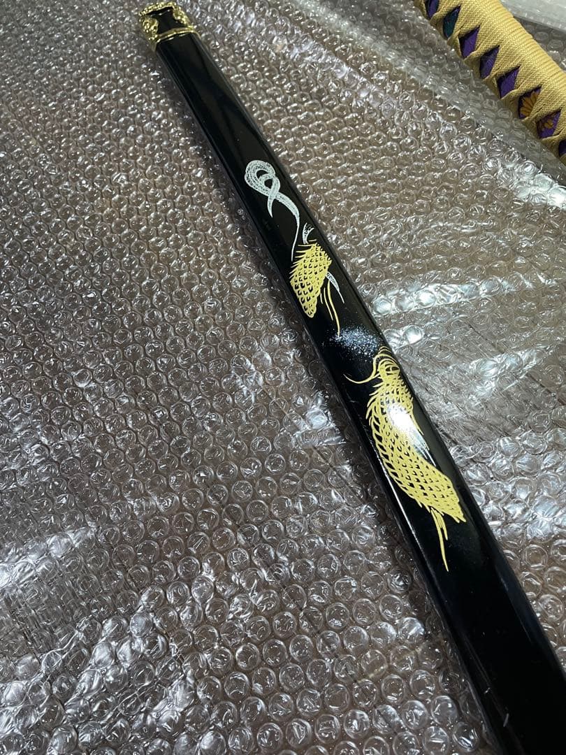 高級武具♢模造刀／レプリカ☆美品☆陣太刀☆ 刀身に竜の彫り物　観賞用