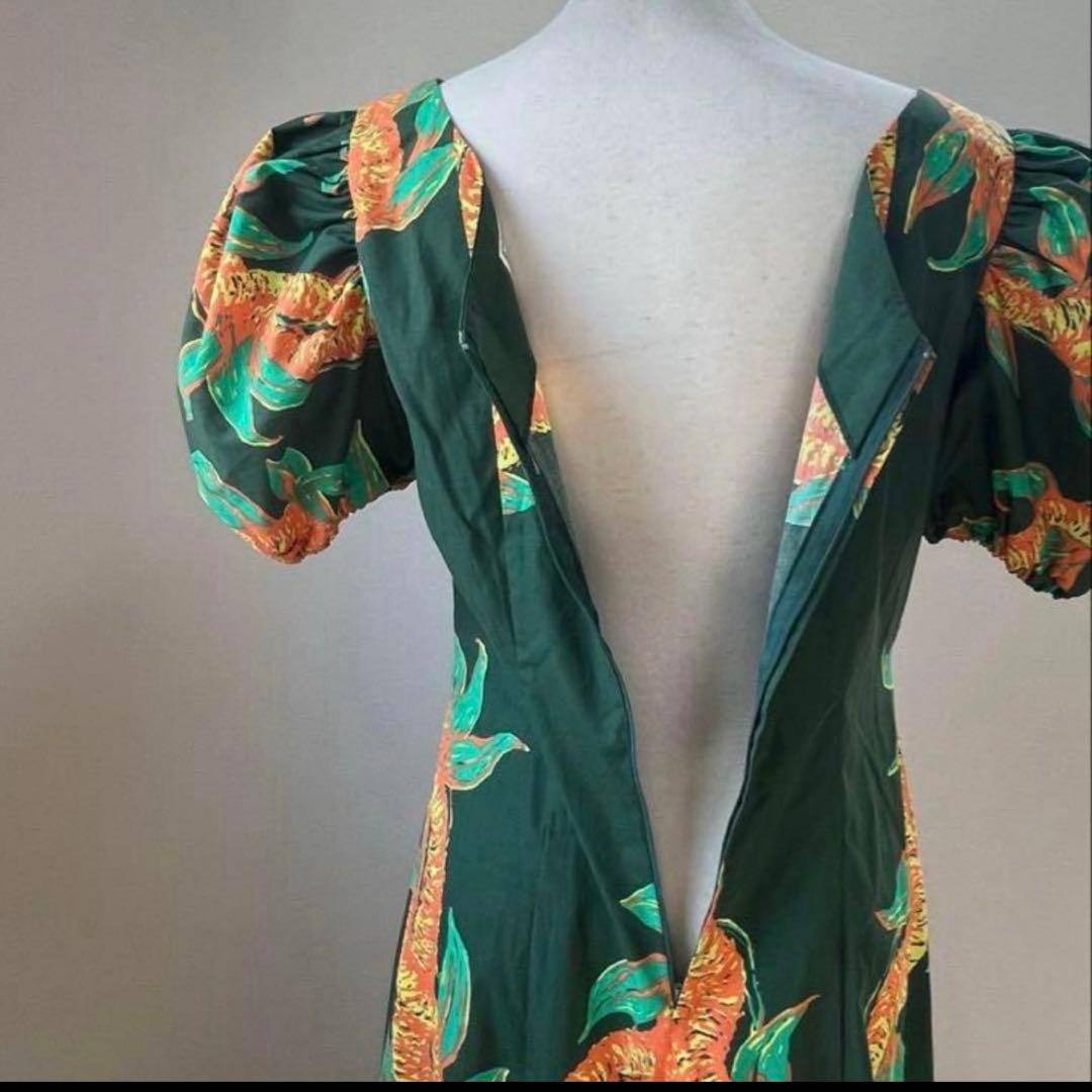 M〜Lサイズ　ホロクウ　イリマレイ　パフスリーブ　Ｖネック　hula ハワイ