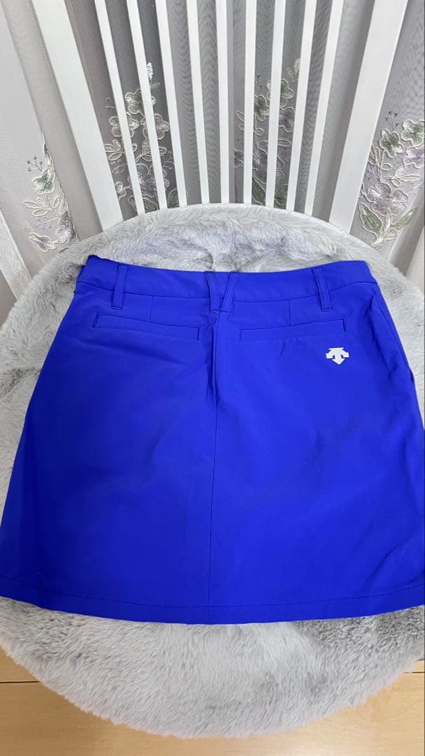 DESCENTE レディース ゴルフ スカート 青 2XS