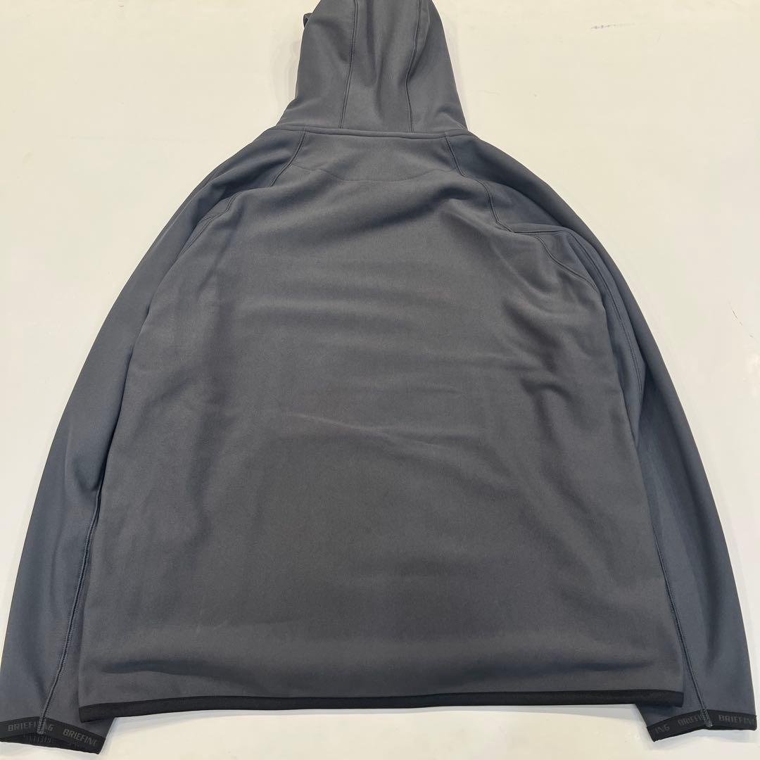 新品　BRIEFING MEN’S LOGO HOODIE チャコール M