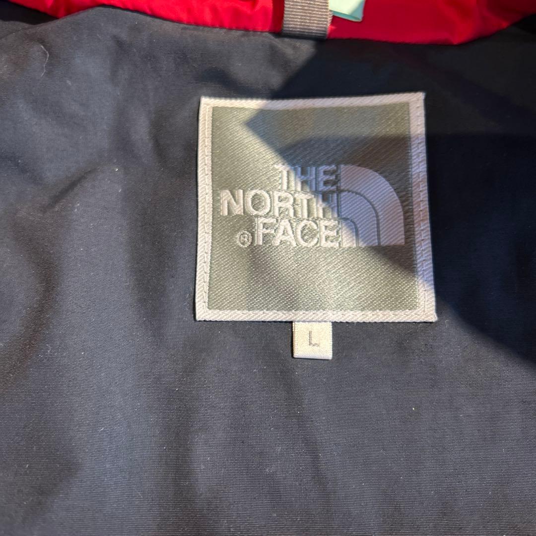 THE NORTH FACE ネイビーx レッド ジャケット 白ニット帽セット