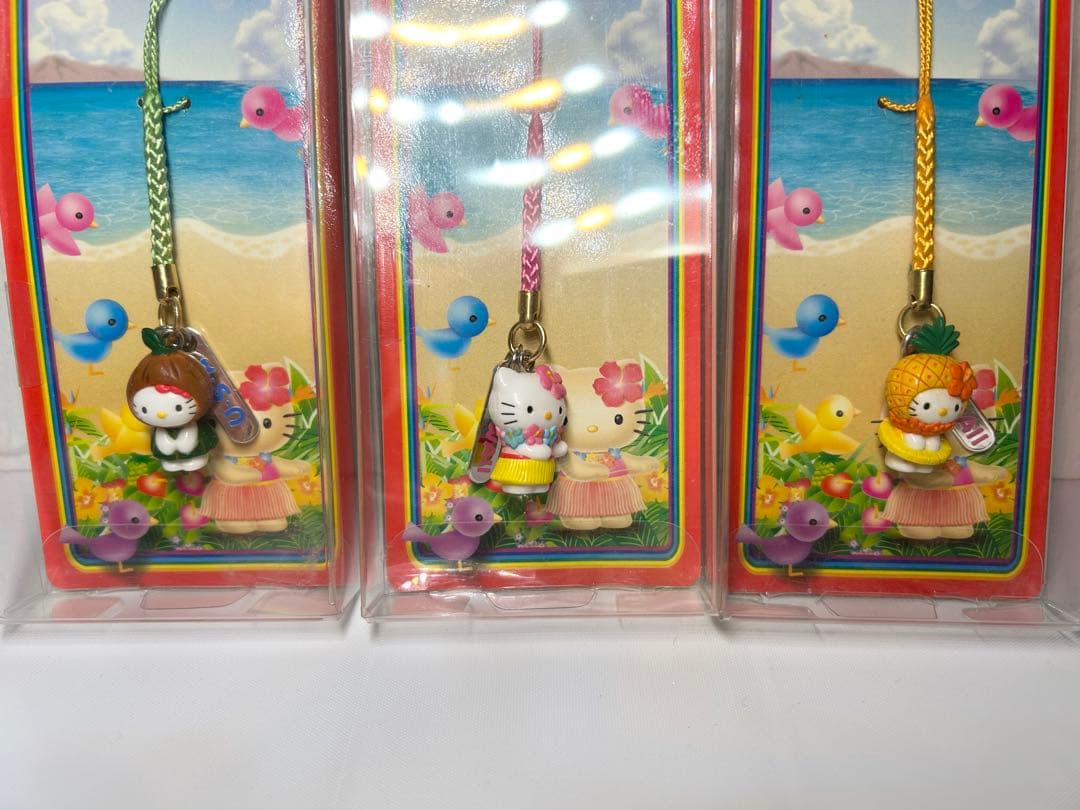【レア限定】ご当地キティ ストラップ Hawaii 3個セット