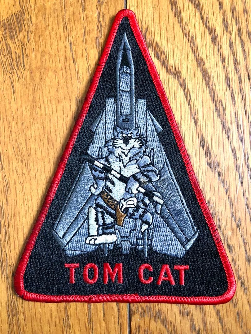 アメリカ海軍(USN)F-14トムキャットTOMCAT刺繍パッチ中古※1点のみ