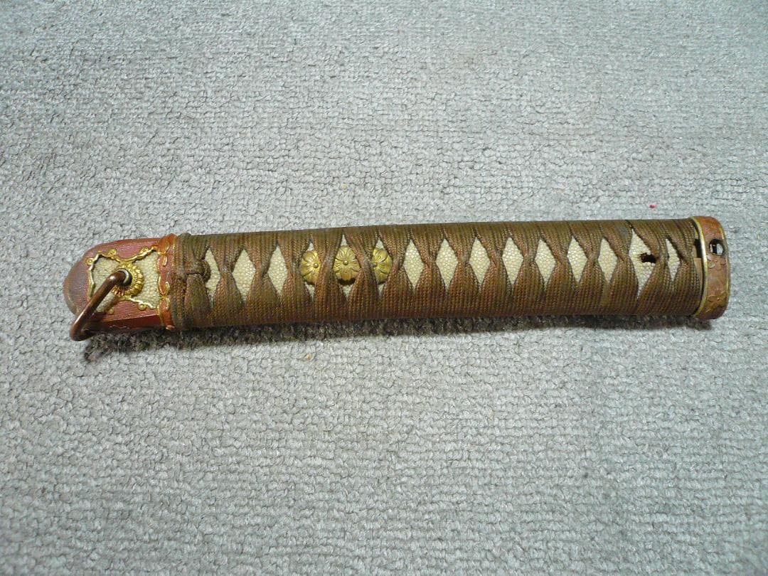 軍刀 柄 旧日本軍 刀装具 時代物 日本刀 士官 鮫皮 将校 儀礼刀 指揮刀