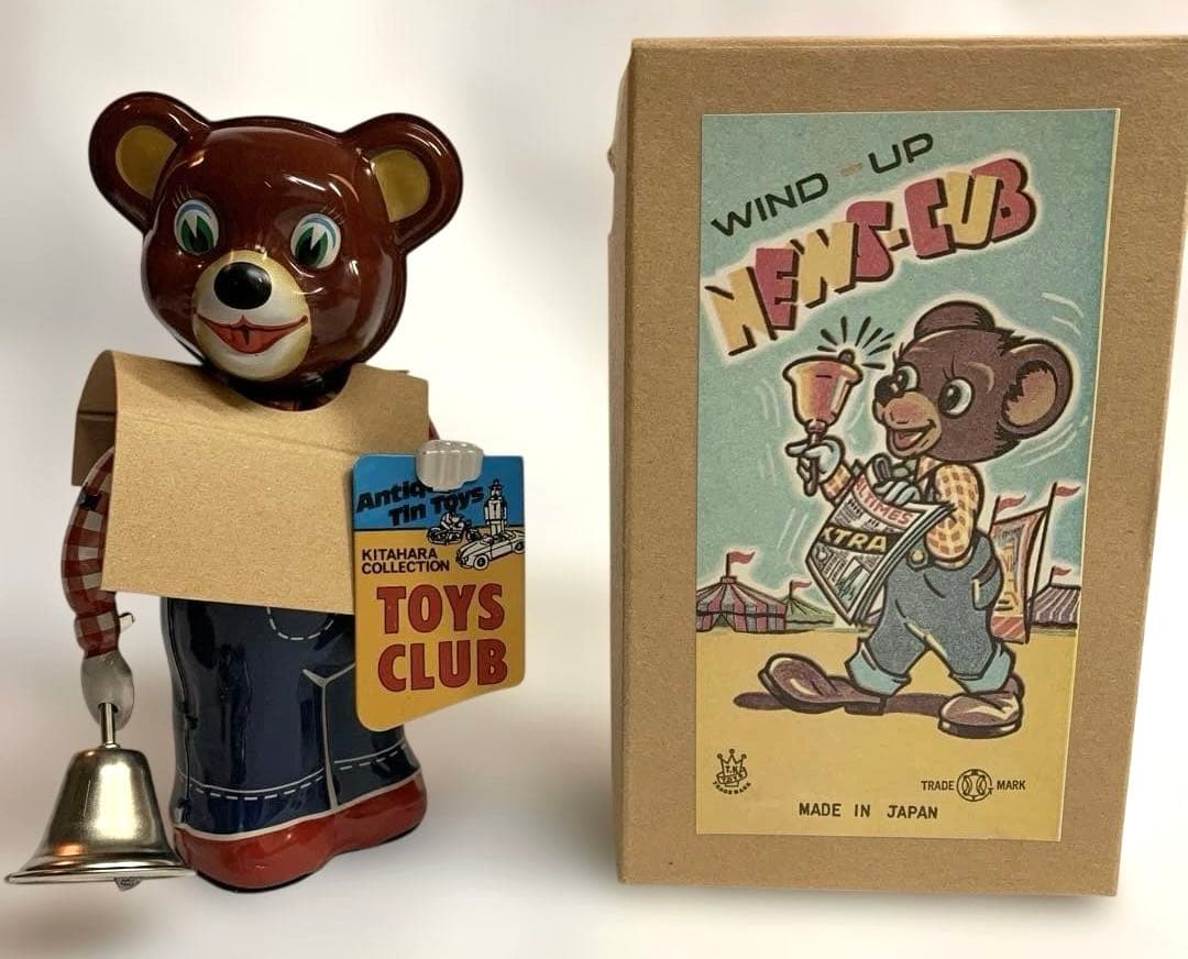 【新品未使用品】ブリキニュースベア　WIND UP BEAR 日本製