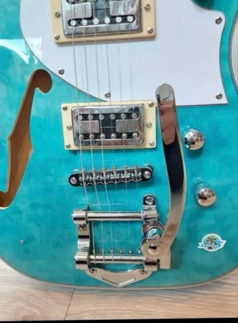 ZEUWI エレキギター ターコイズ