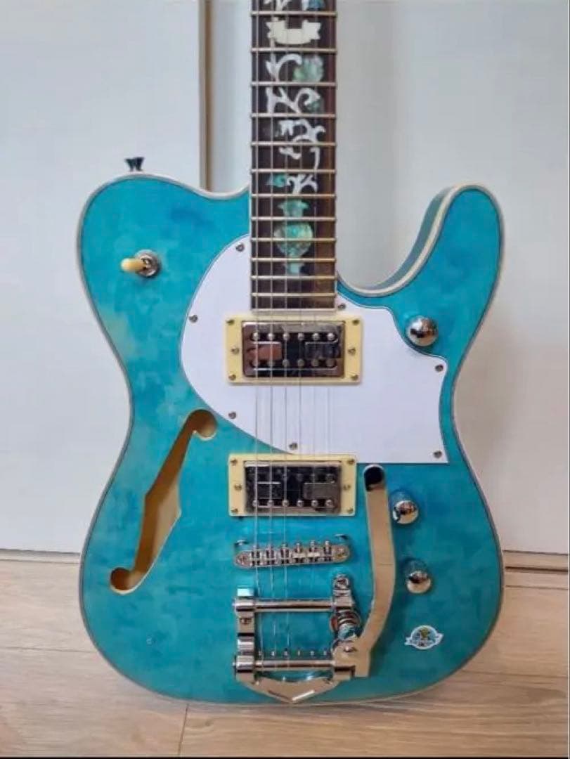 ZEUWI エレキギター ターコイズ