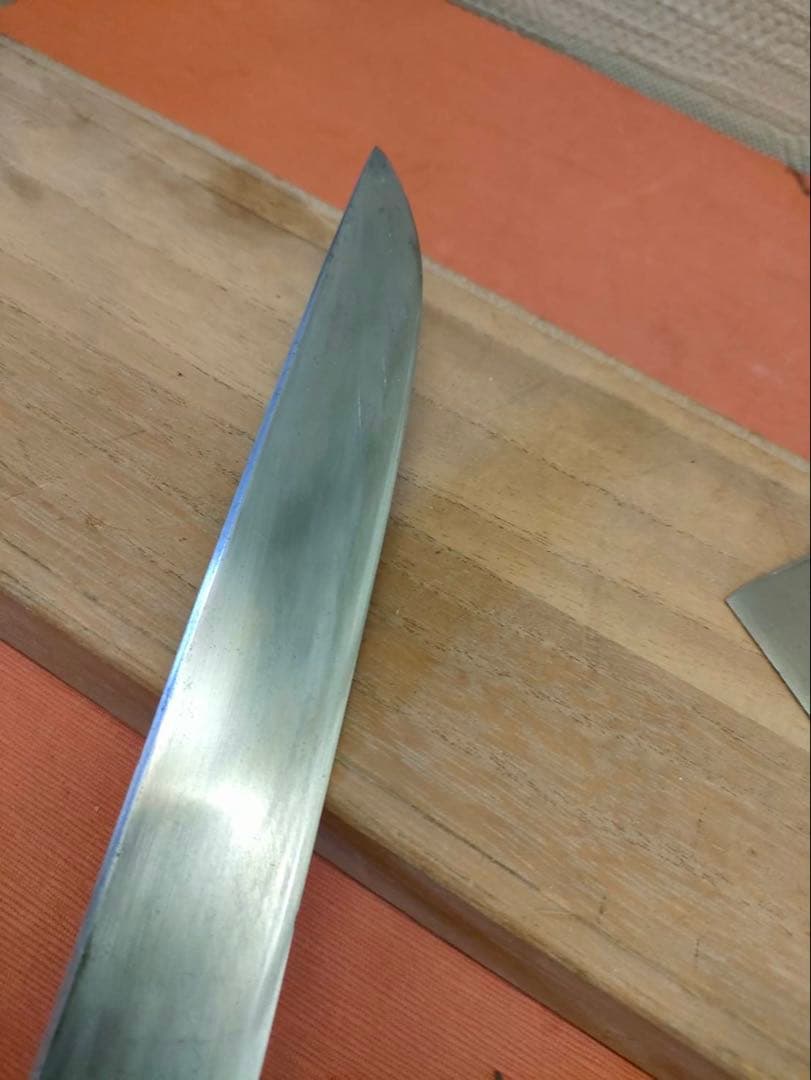 残欠刀 合法サイズに切断済 アウトドア 工作用 研ぎの練習に