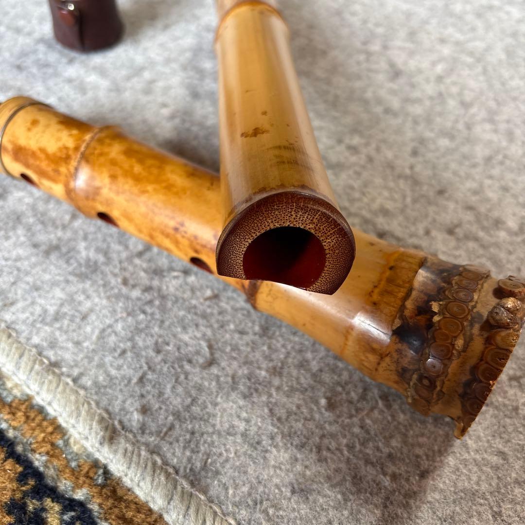 255尺八　一尺六寸管　篁山銘三印