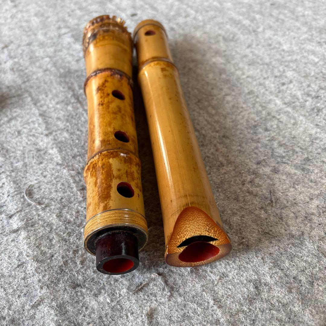 255尺八　一尺六寸管　篁山銘三印