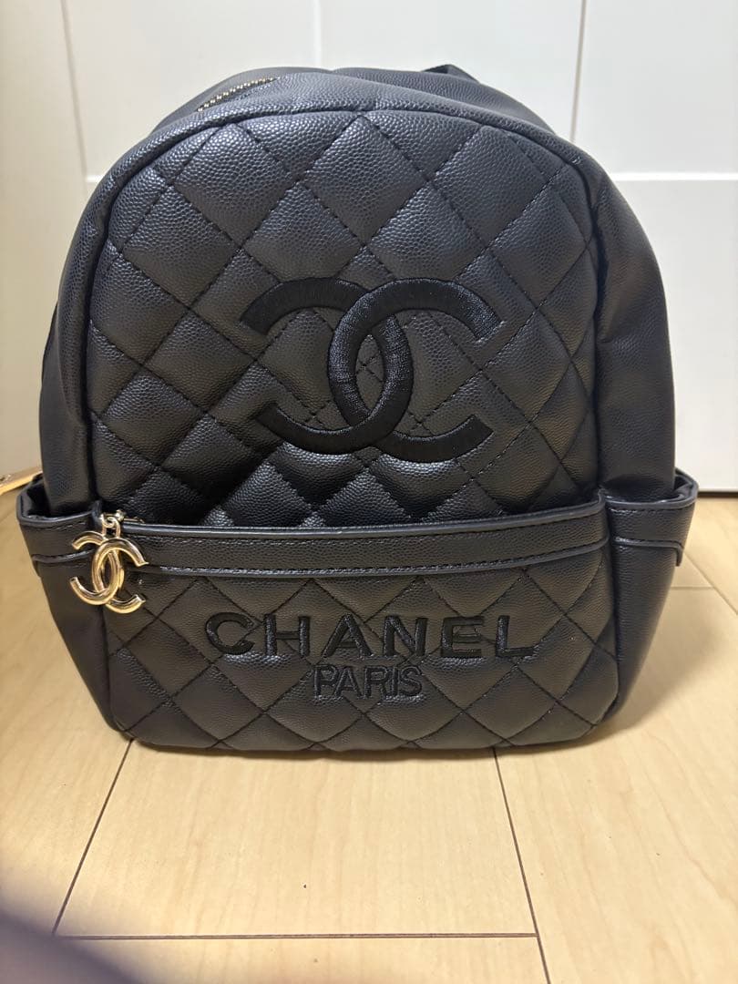 週末限定価格！シャネル ノベルティ リュック ・バッグパック ブラック