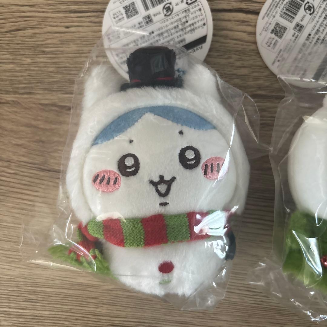 ちいかわ　ハッピーホリデーなマスコット3種