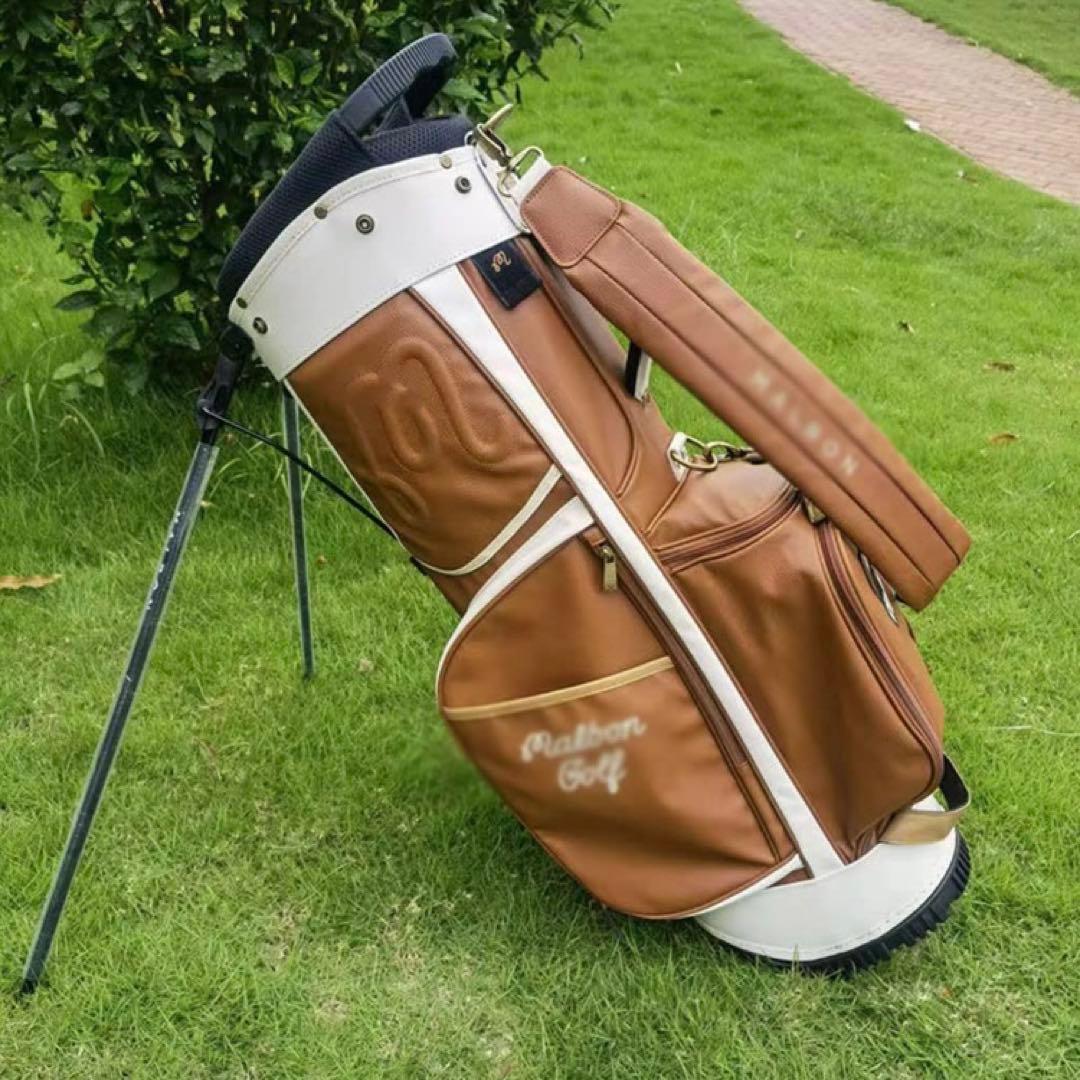 漁師キャディバッグ 帽子袋 ボーケイ キャディバッグ PUレザー スポーツ