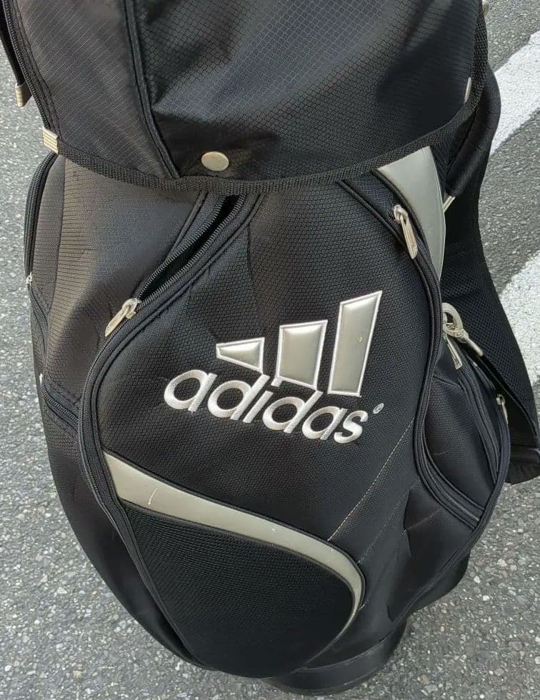 人気　良品adidas ゴルフバッグ 黒