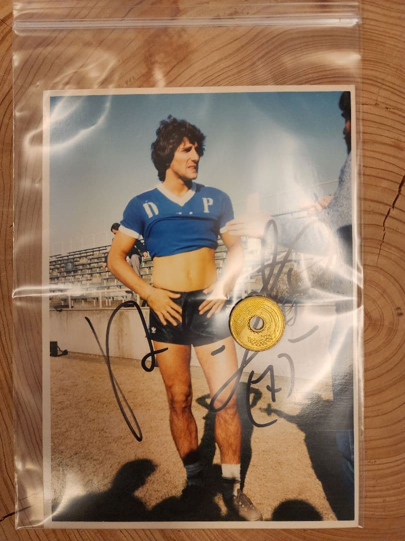 レナトの生写真（直筆サイン） サッカートヨタカップ王者&MVP