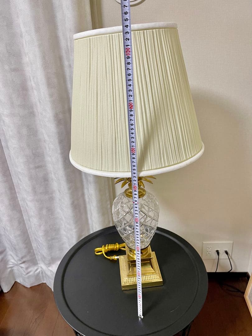 米軍放出未使用品 パイナップルランプ ガラステーブルランプ ヴィンテージ 激レア