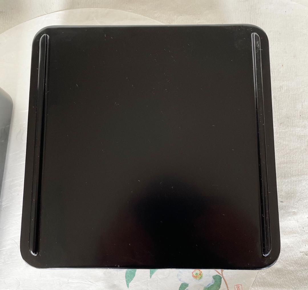 重箱 おせち 2段重 木製漆塗 黒 7寸 内朱 21cm 漆器 アウトレット12