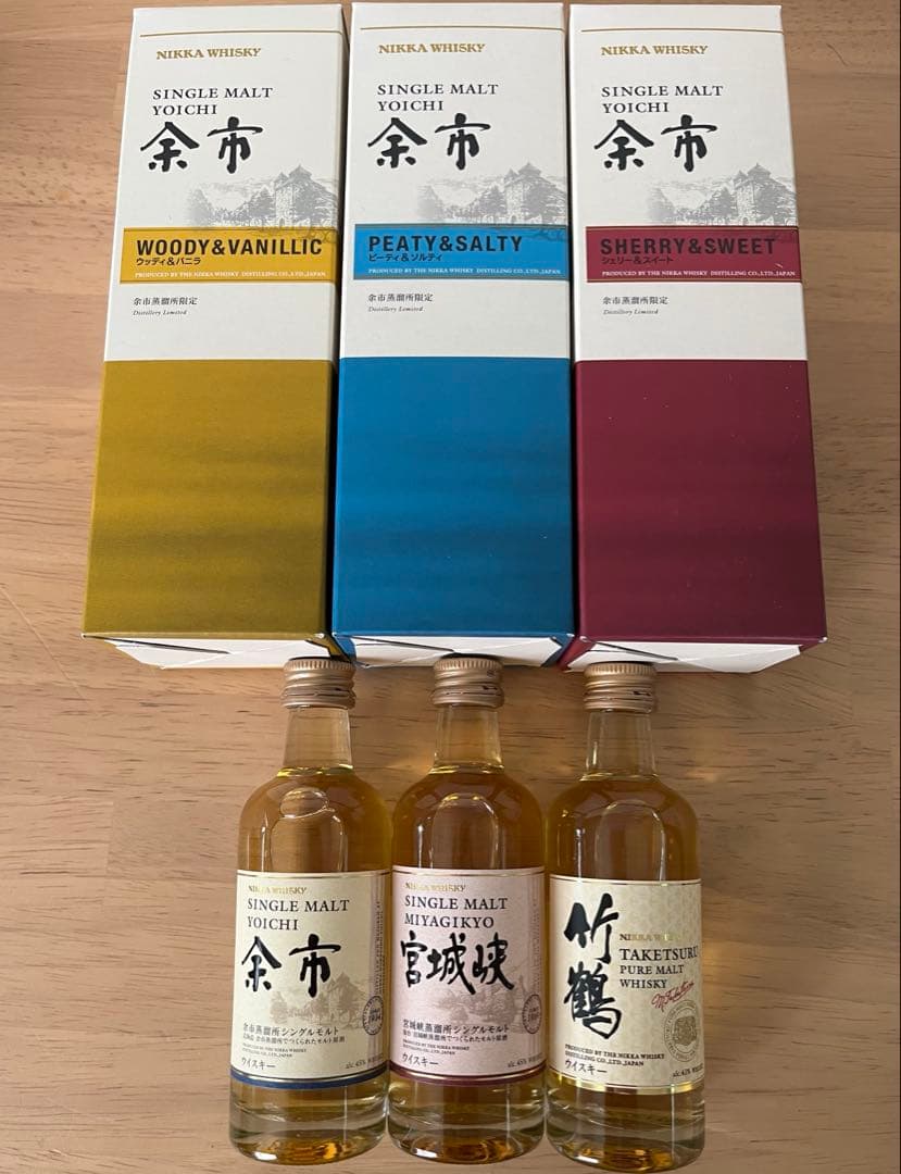 レア【匿名配送】ニッカ ウヰスキー 余市蒸溜所 6本セット